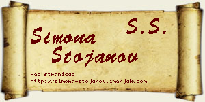 Simona Stojanov vizit kartica